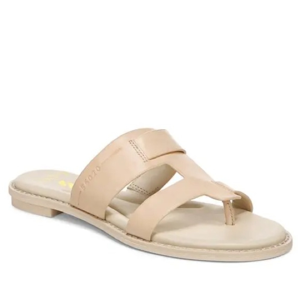 Franco Sarto Leather Slide Sandals - Gretta